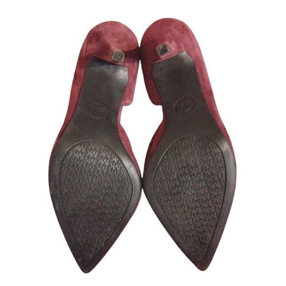 NEW Michael Kors Wine Colored Pumps Burgundy Stiletto Heels Size 9 - Picture 8 of 10